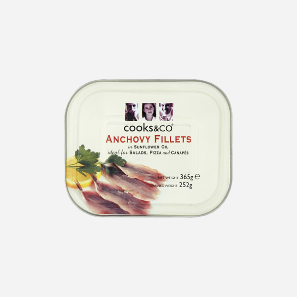 ANCHOVY FILLETS IN SUNFLOWER OIL CQS Continental Quattro Stagioni Italian Food & Wine Supplier