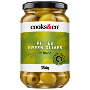 PITTED GREEN OLIVES