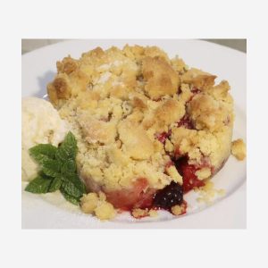 BLACKBERRY & APPLE BUTTER CRUMBLE