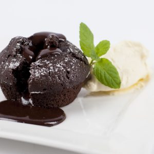 INDIVIDUAL GOOEY BELGIAN CHOCOLATE BROWNIE PUDDING