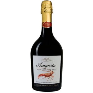 ARAGOSTA VINO SPUMANTE BRUT ETICHETTA STORICA 1959